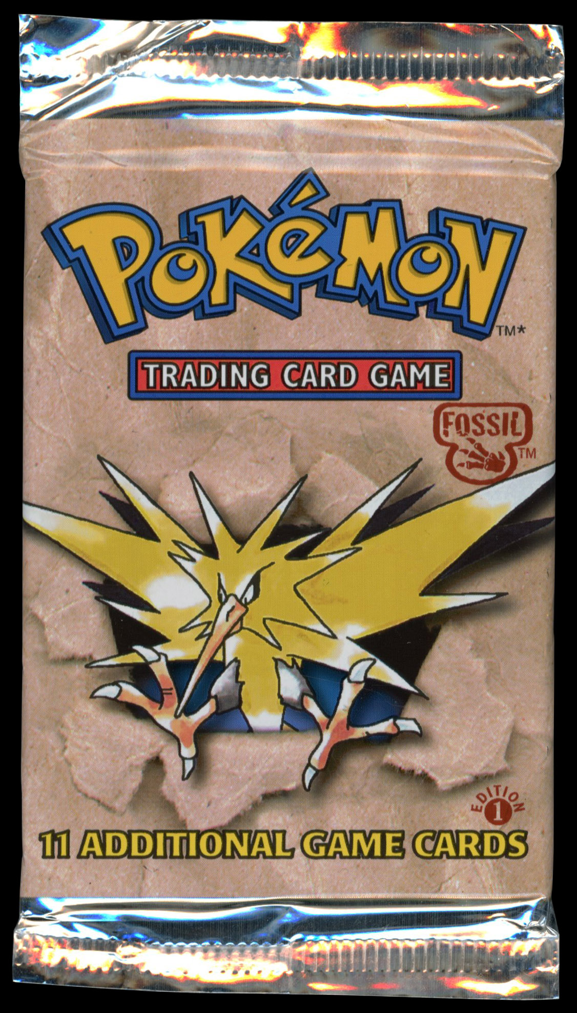 Pokémon TCG - Fossil 1st Edition Sealed Heavy Booster Pack