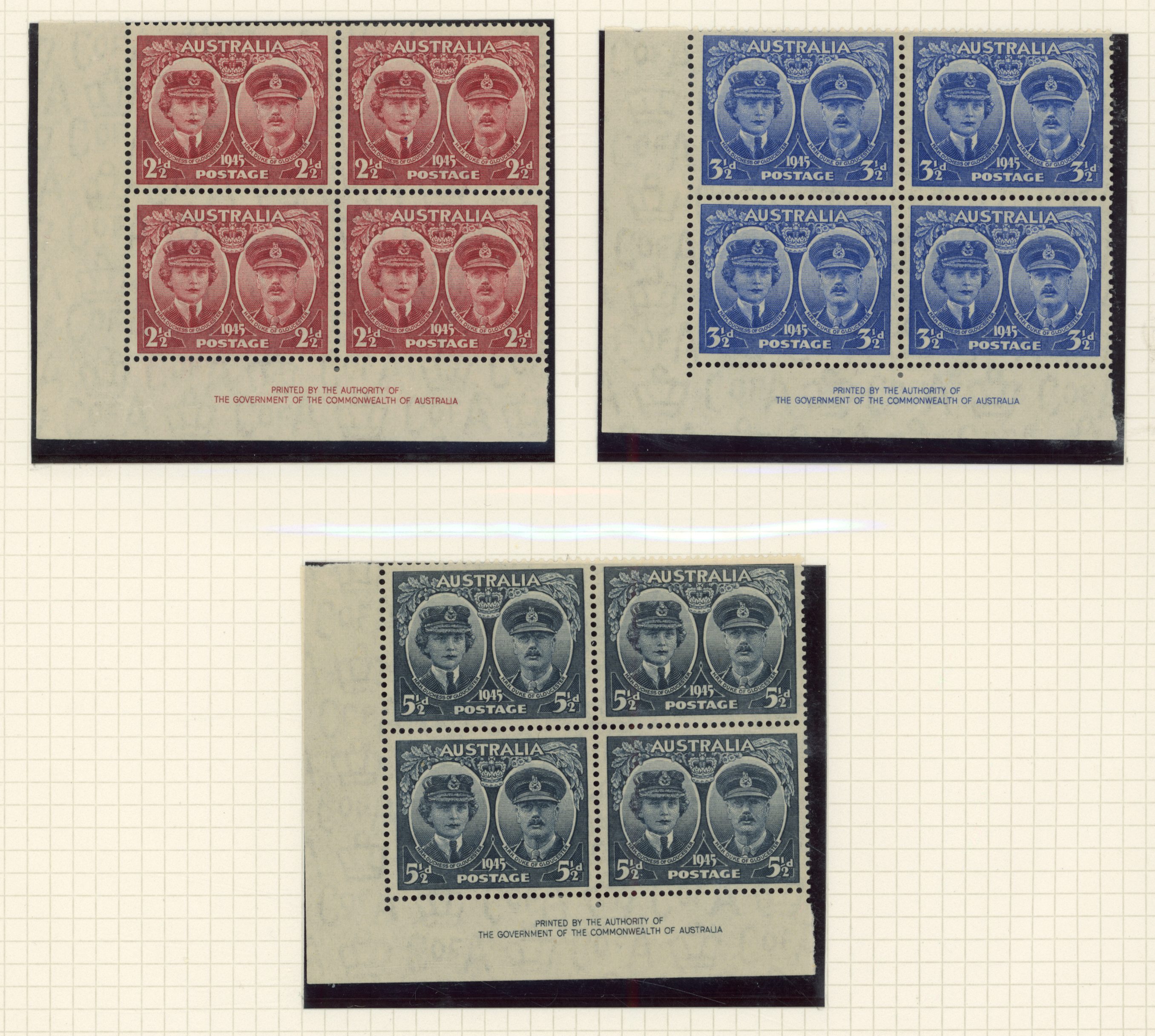 Australia KG VI commemoratives mint