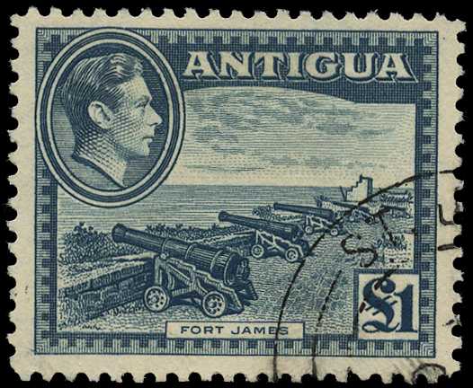 1948 £1 slate-green, fine used. SG...