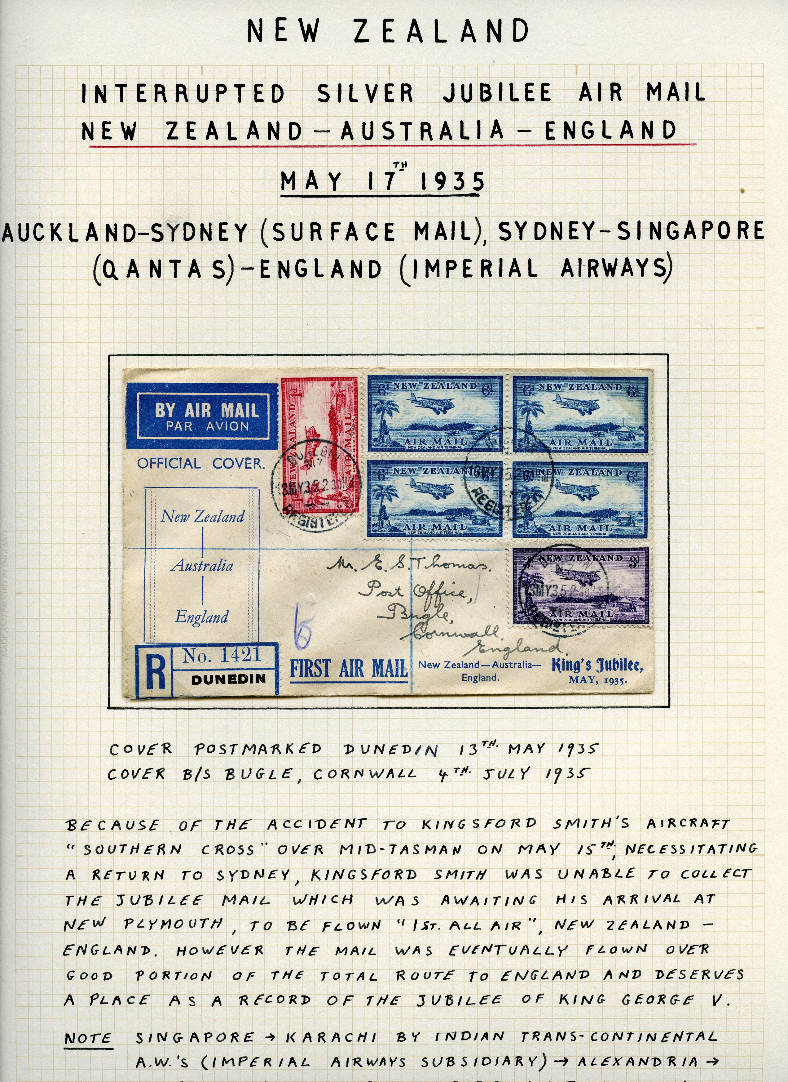 New Zealand Airmail collection