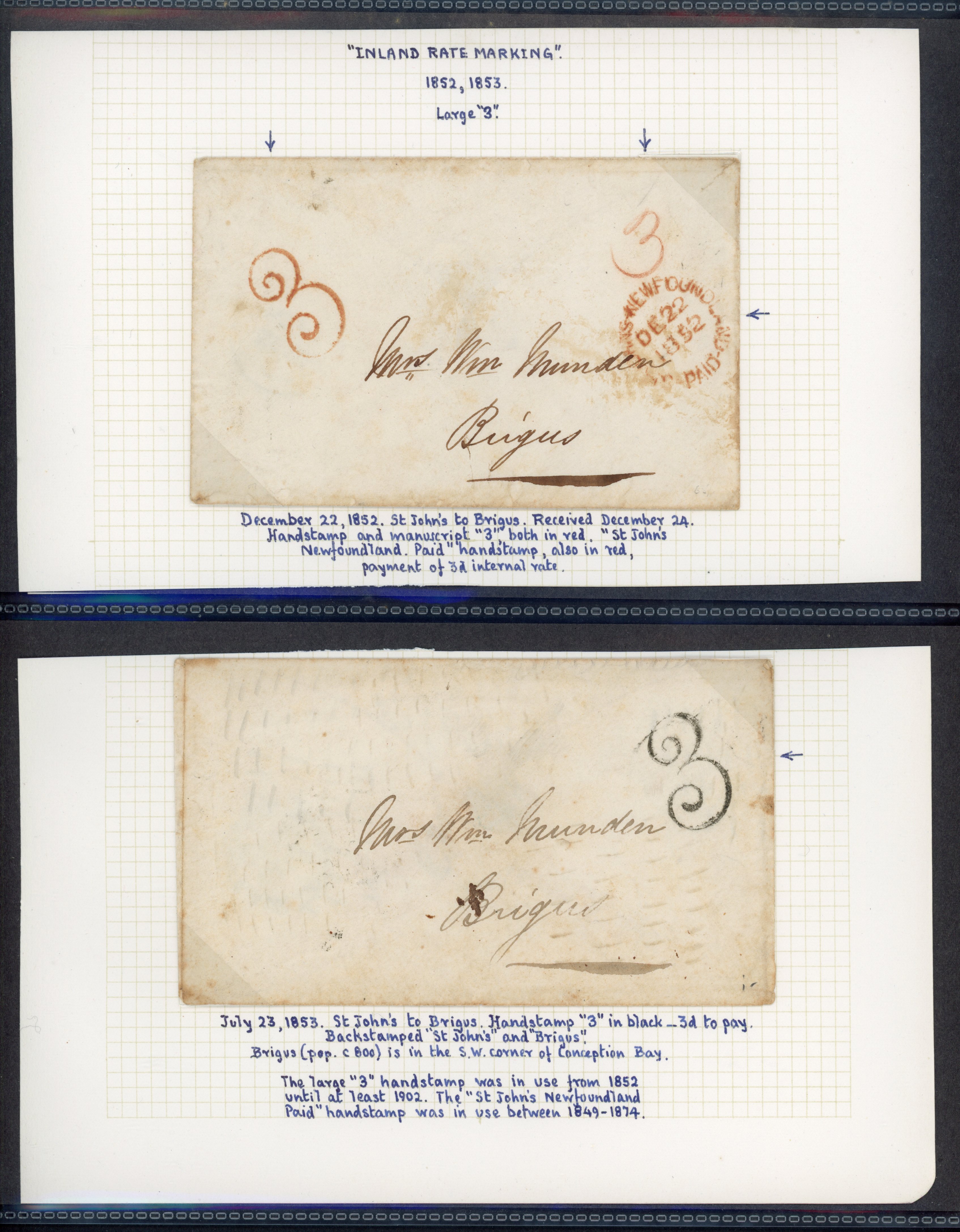 Newfoundland pre-stamp postal history collection