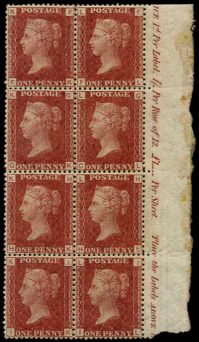 1868 1d rose-red Pl.111. Very fine unused...