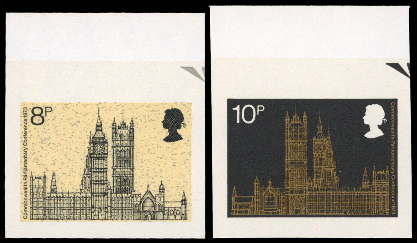 Great Britain 1973 8p-10p "19th Commonwealth Parliamentary Conference", Set of Two, BPMA Imprimatur, SG 939/40