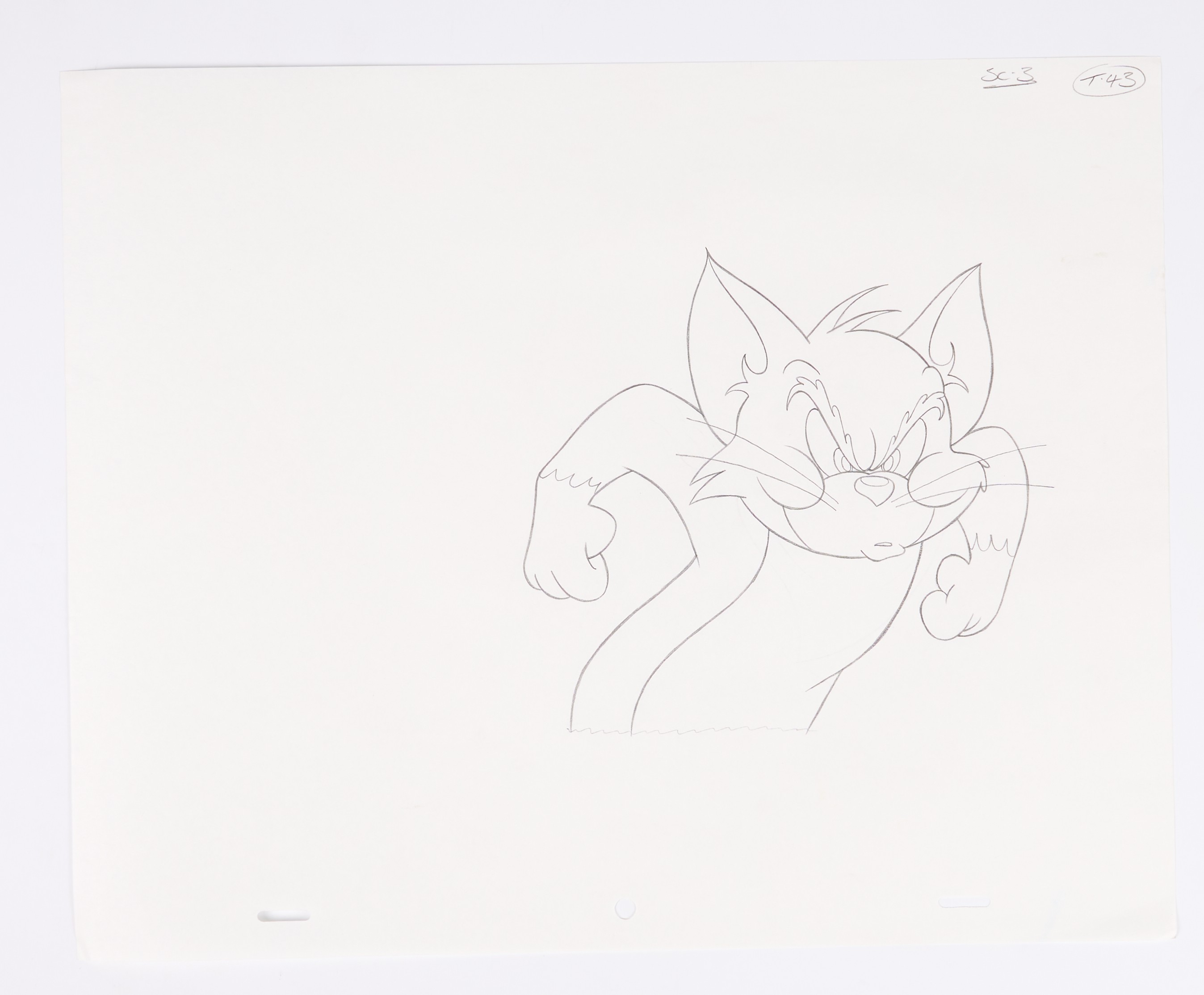 Tom And Jerry Animation Drawing For Ford Mondeo Advert (Large Company, 2003) Total 31