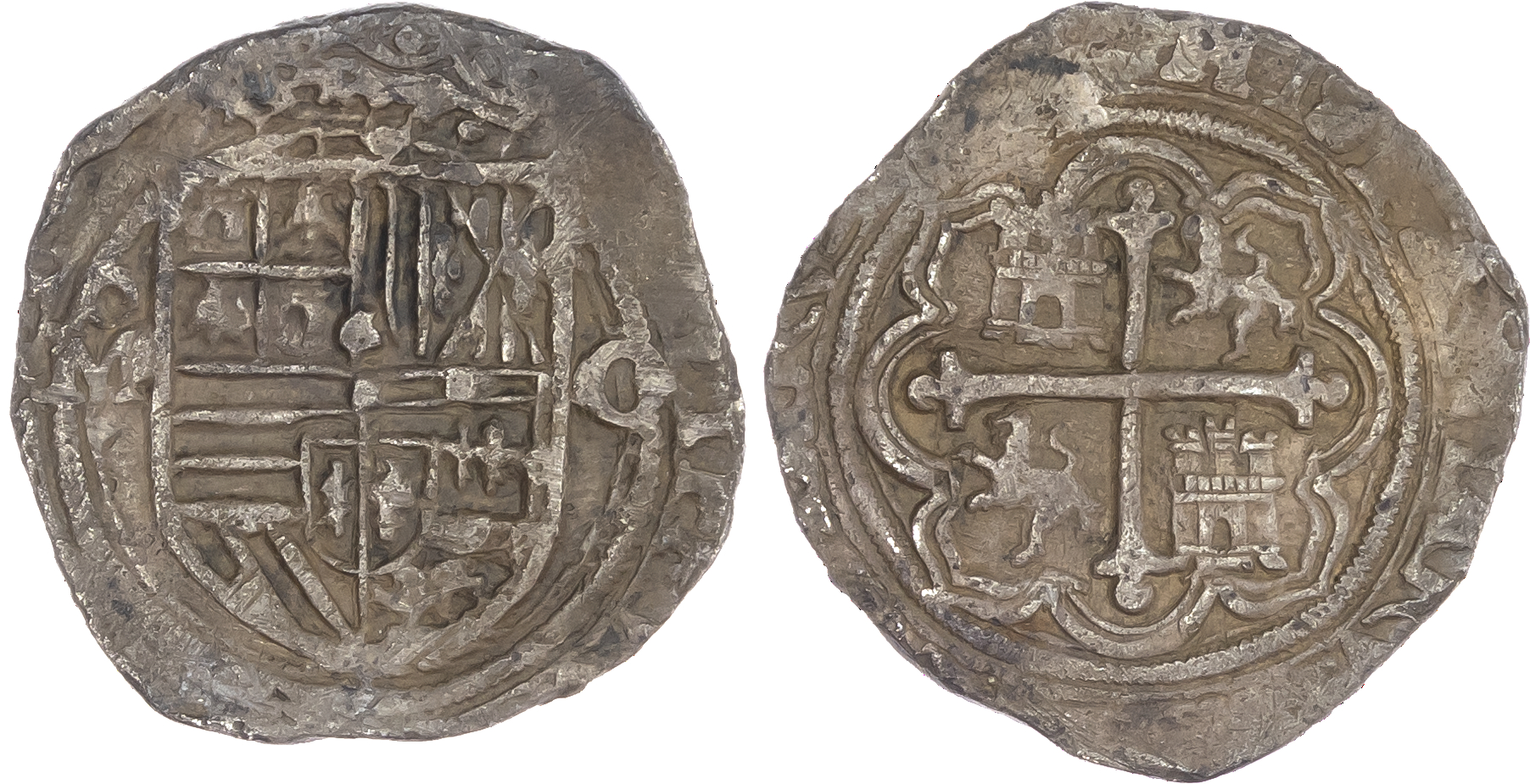 Spain and Mexico, Catholic Kings (Ferdinand and Isabella, 1474-1504) and Philip II (1572-1589), silver Reales (2)
