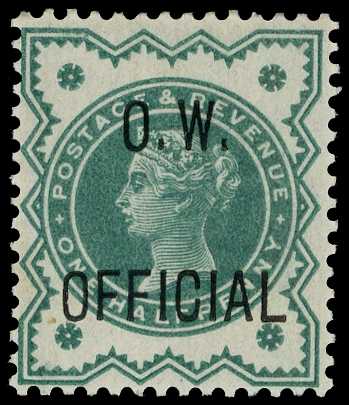 Officials; O.W. Official. 1902 ½d...