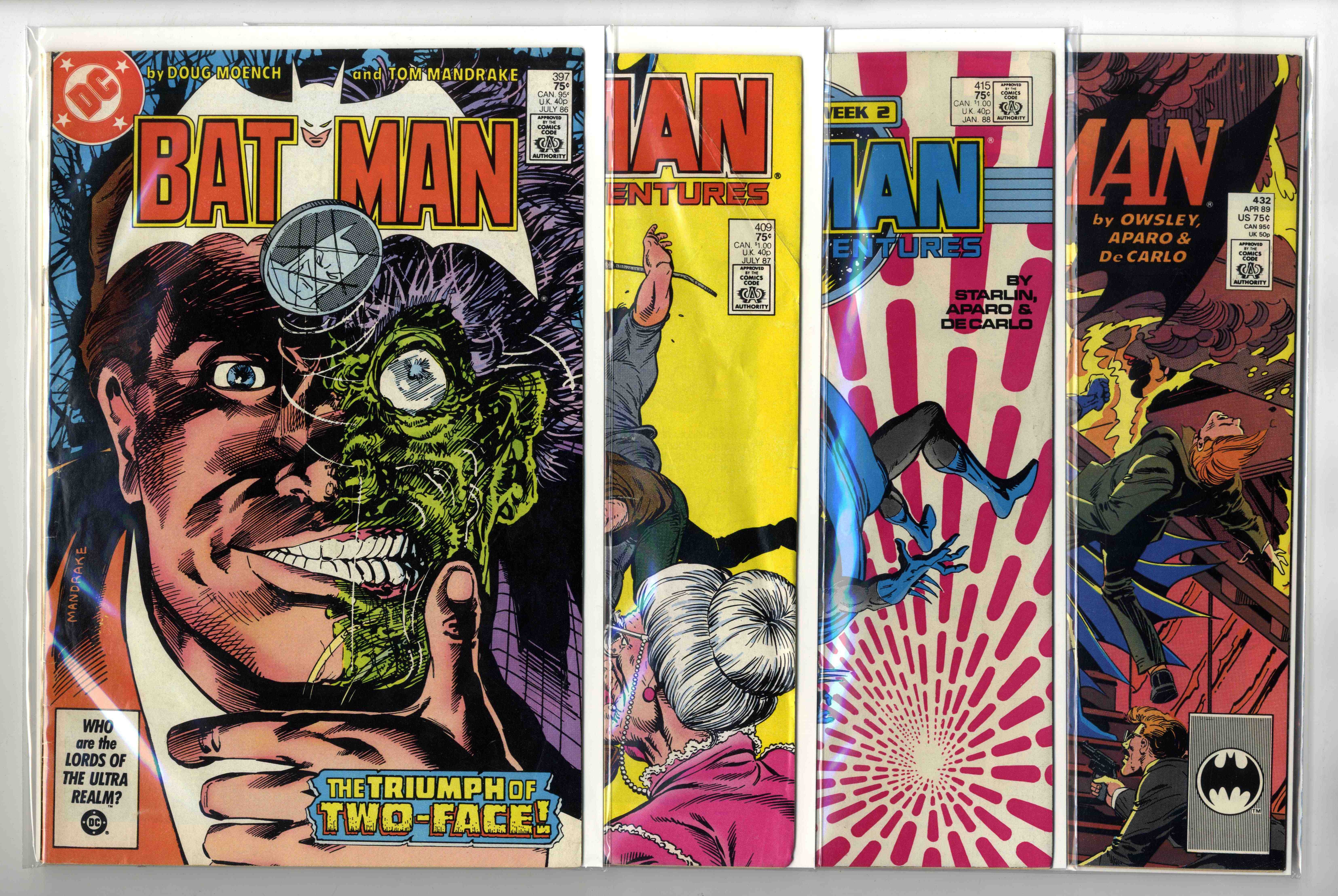 Batman and Detective Comics (DC Comics, 1975-1990 ) Bundle of 26 Issues