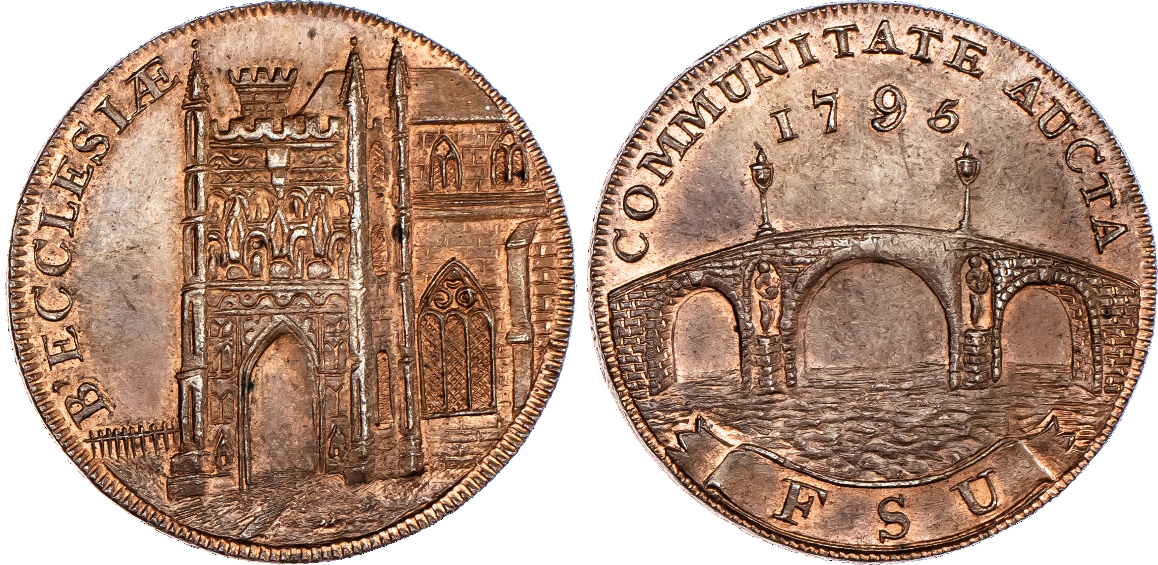 Beccles, FSU (unknown issuer) Halfpenny...