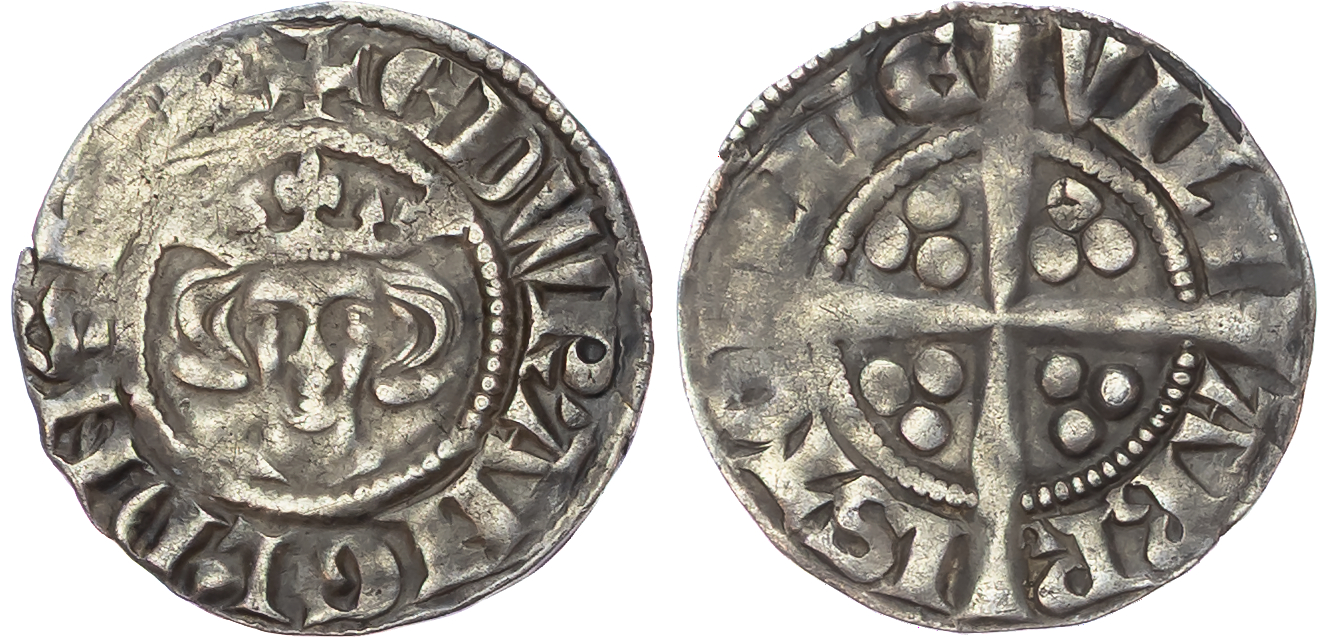 Edward I (1272‑1307), AR Penny, Bristol mint, Class 3d.