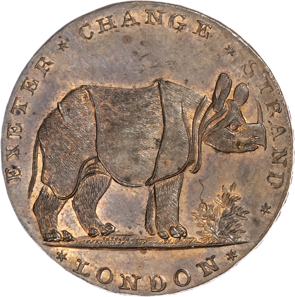 London - Strand, Gilbert Pidcock Halfpenny 1796