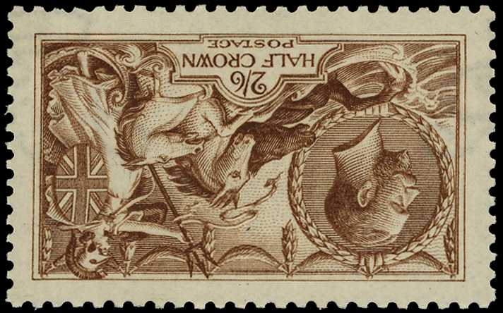 1915 2s6d deep yellow-brown (wmk. inverted)....