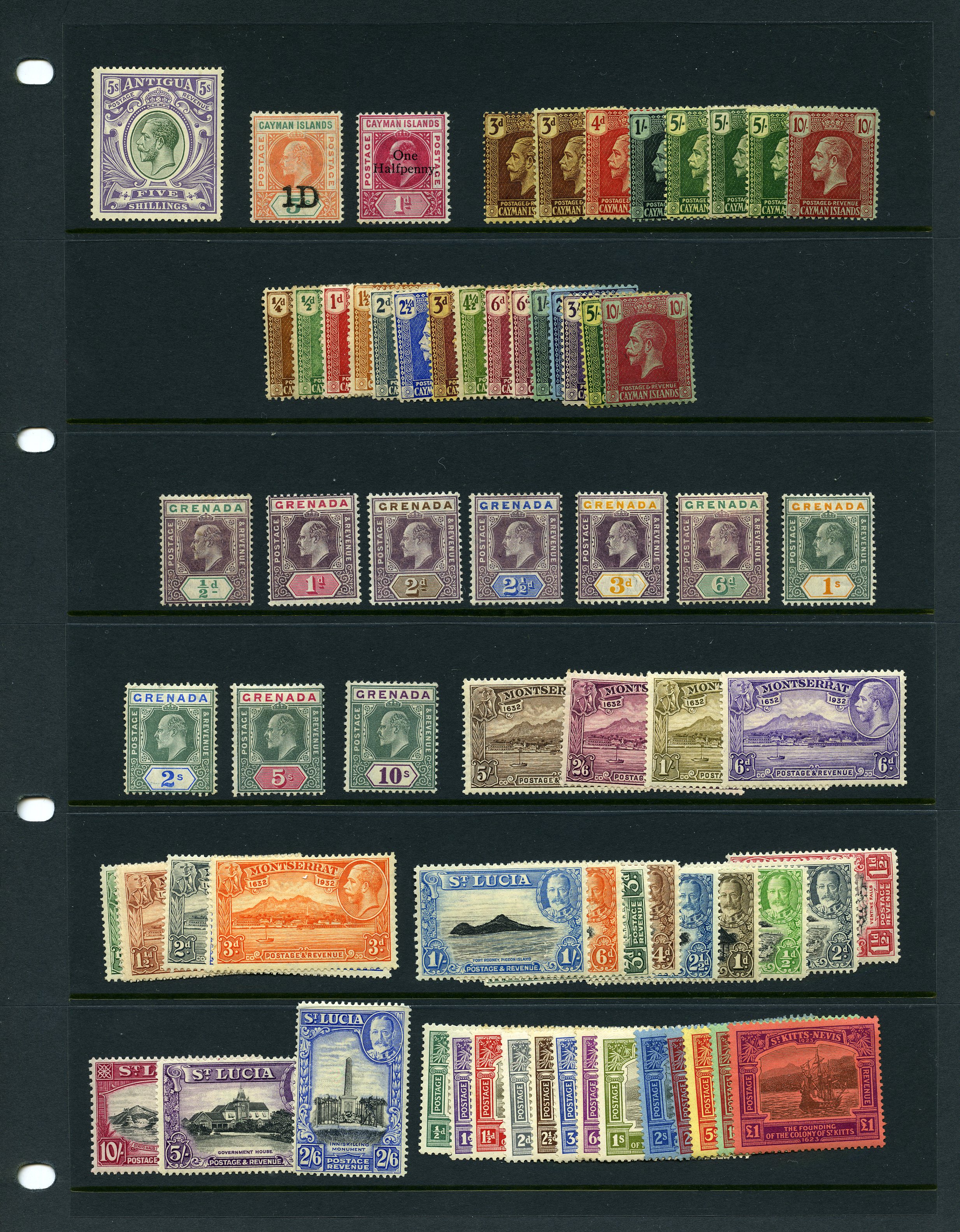 KEVII-KGV British West Indies better sets...