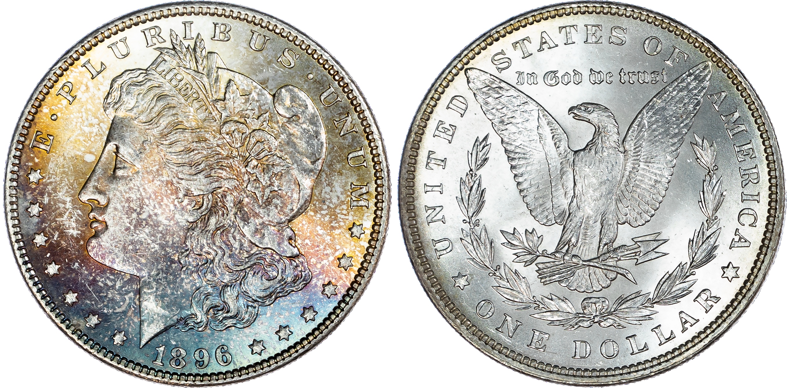 USA, silver Morgan Dollar, 1896