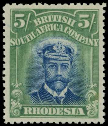 1913-7 5/- Head Die II, perf 15. Large part...