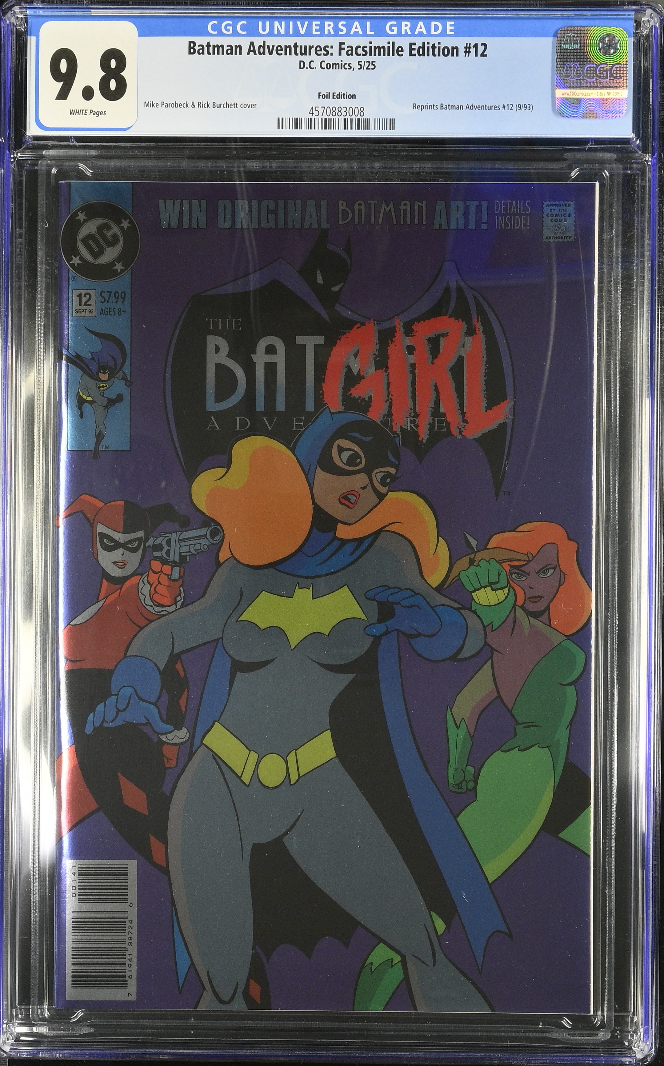 Batman Adventures #12 Facsimile (DC Comics 2025) CGC 9.8 Foil variant