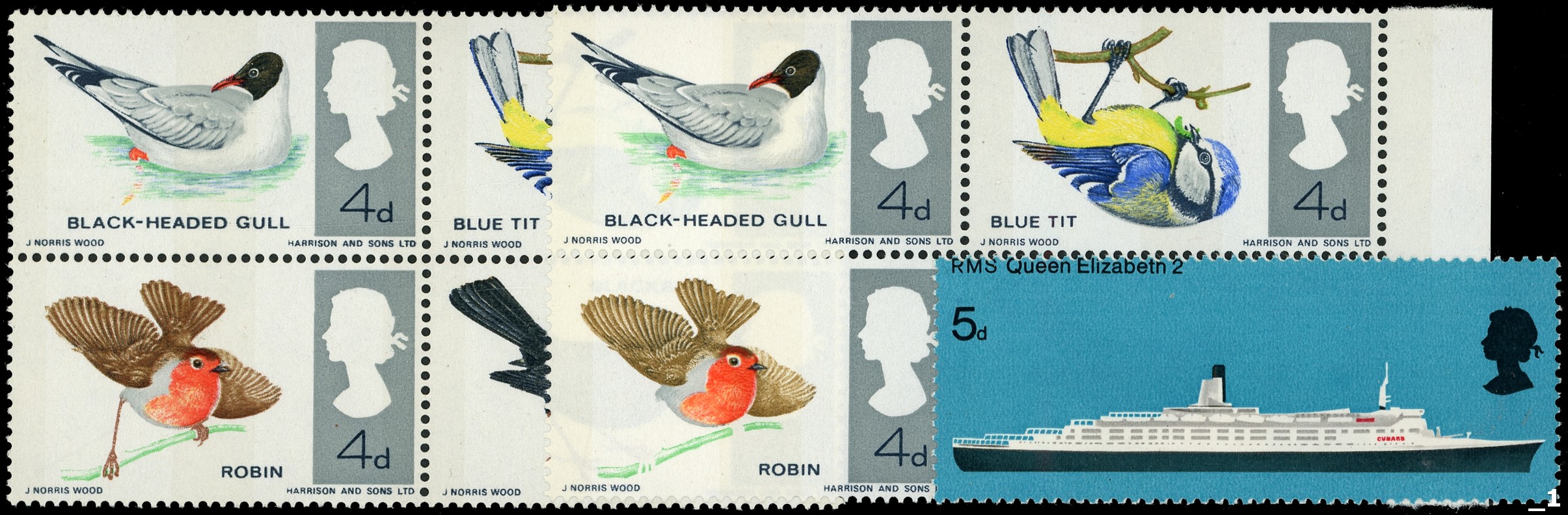 GB SG 698-9pj block...