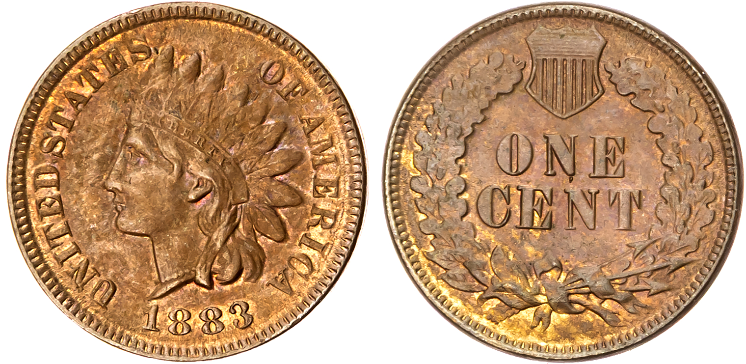 USA, Indian Head bronze Cent, 1883