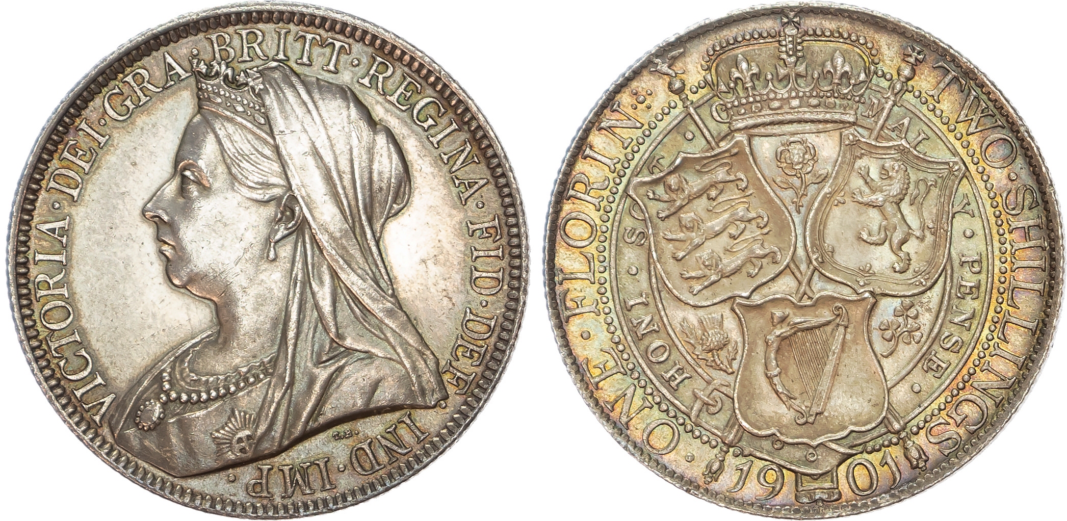 Victoria (1837-1901) Florin, 1901.
