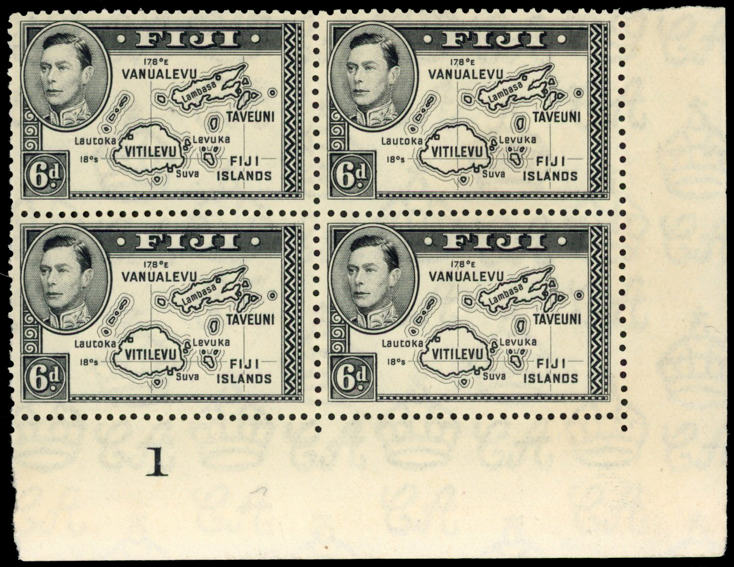 Fiji SG 260 Plate block mint