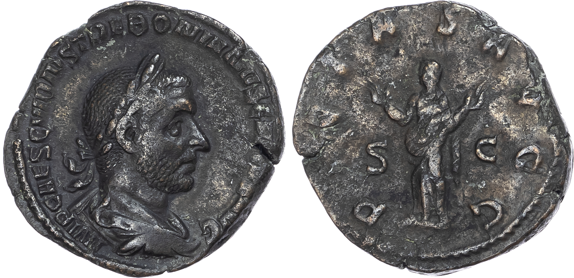 Trebonianus Gallus (AD 251-253) AE Sestertius, Rome, AD 251-252, 15.43g. 