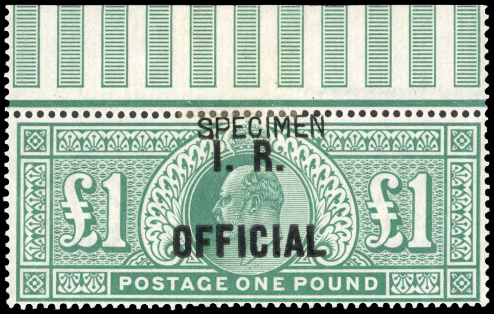 Great Britain SG O27 optd SPECIMEN 