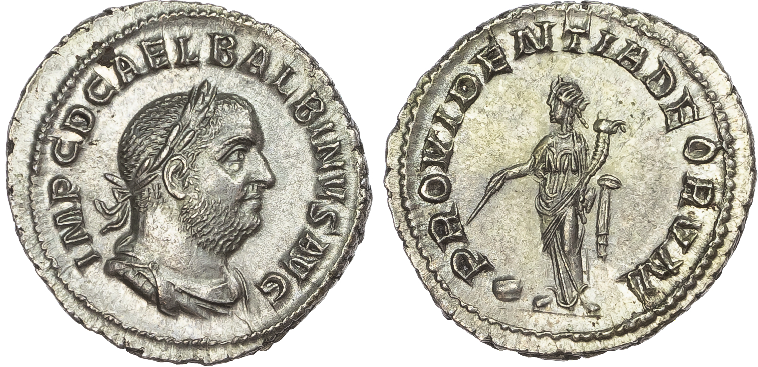 Balbinus (AD 238) AR Denarius, Rome, 2.81g. 