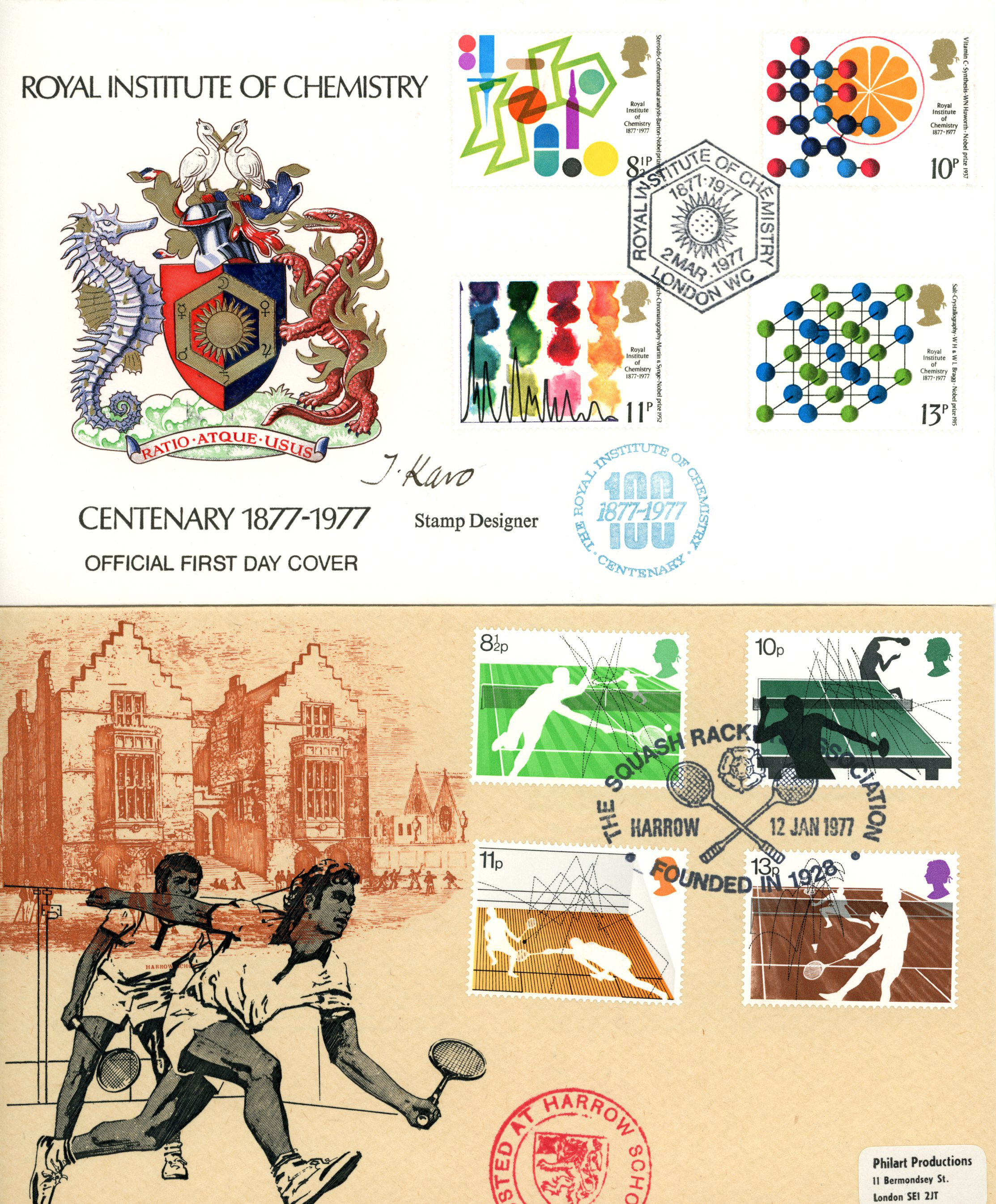 FIRST DAY COVERS: 1977 selection of...