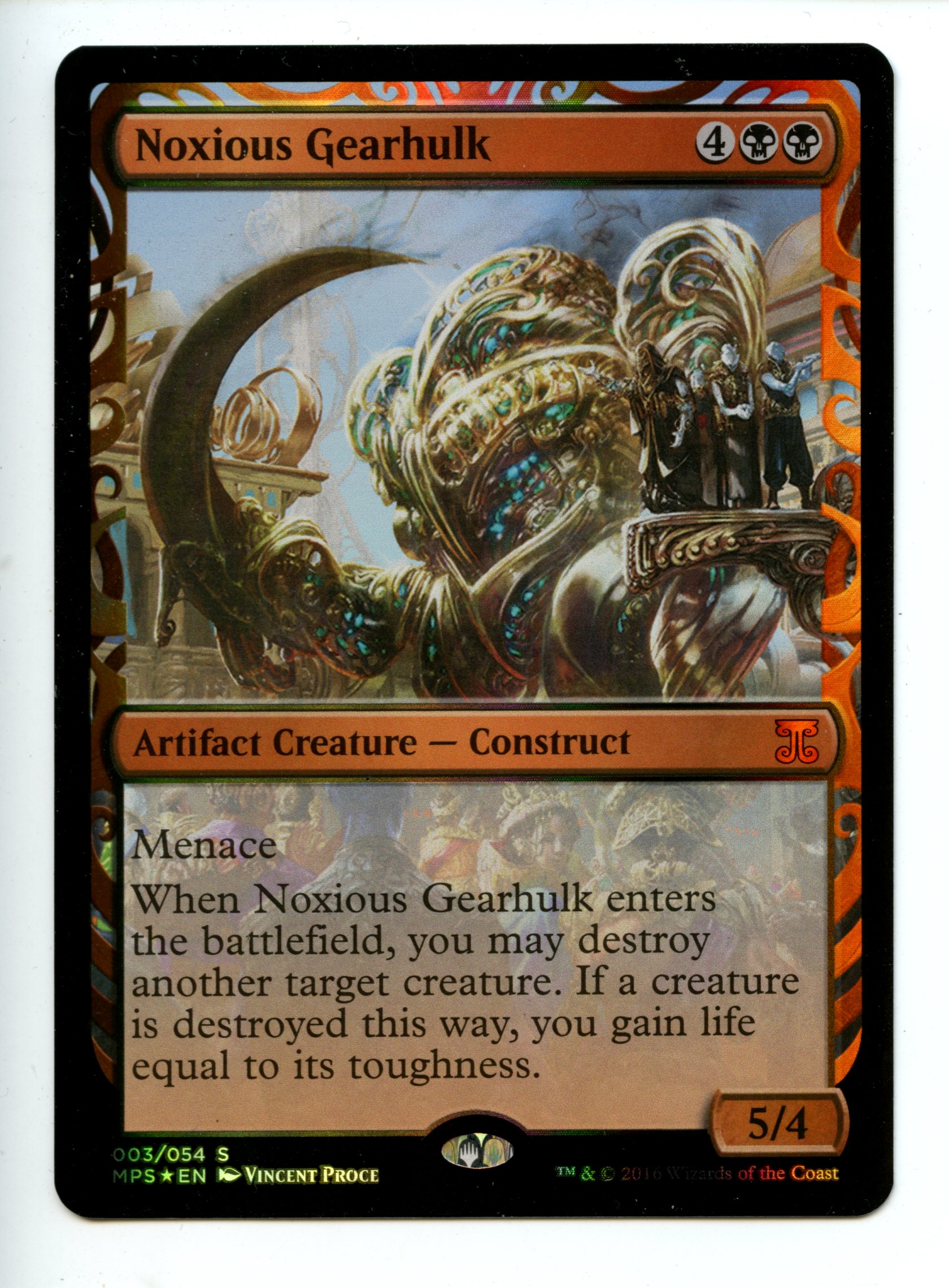 Magic the Gathering - Noxious Gearhulk  - Kaladesh Inventions - Lightly Played 