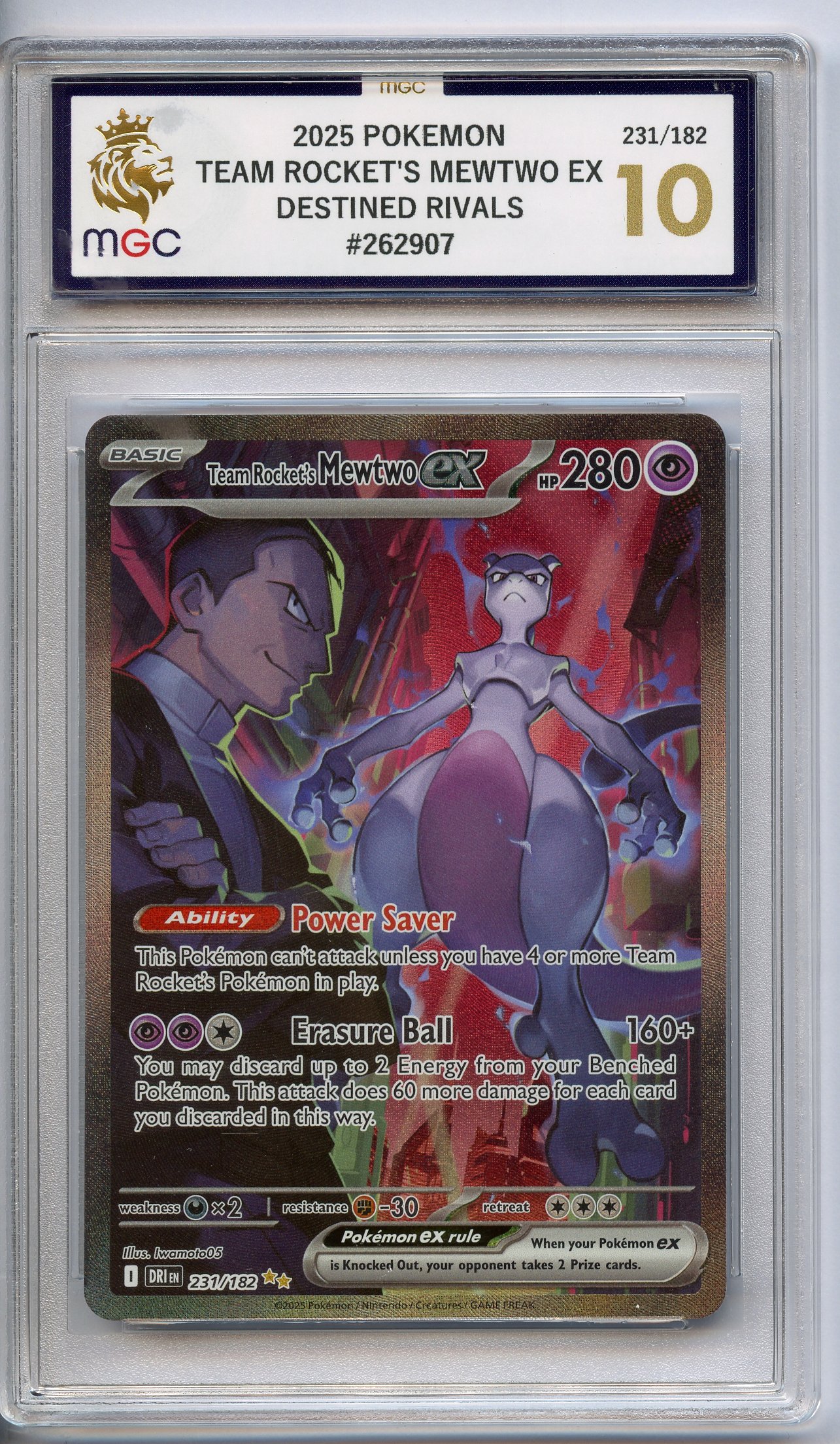 MGC 10 Team Rocket's Mewtwo EX #231 - Destined Rivals 2025