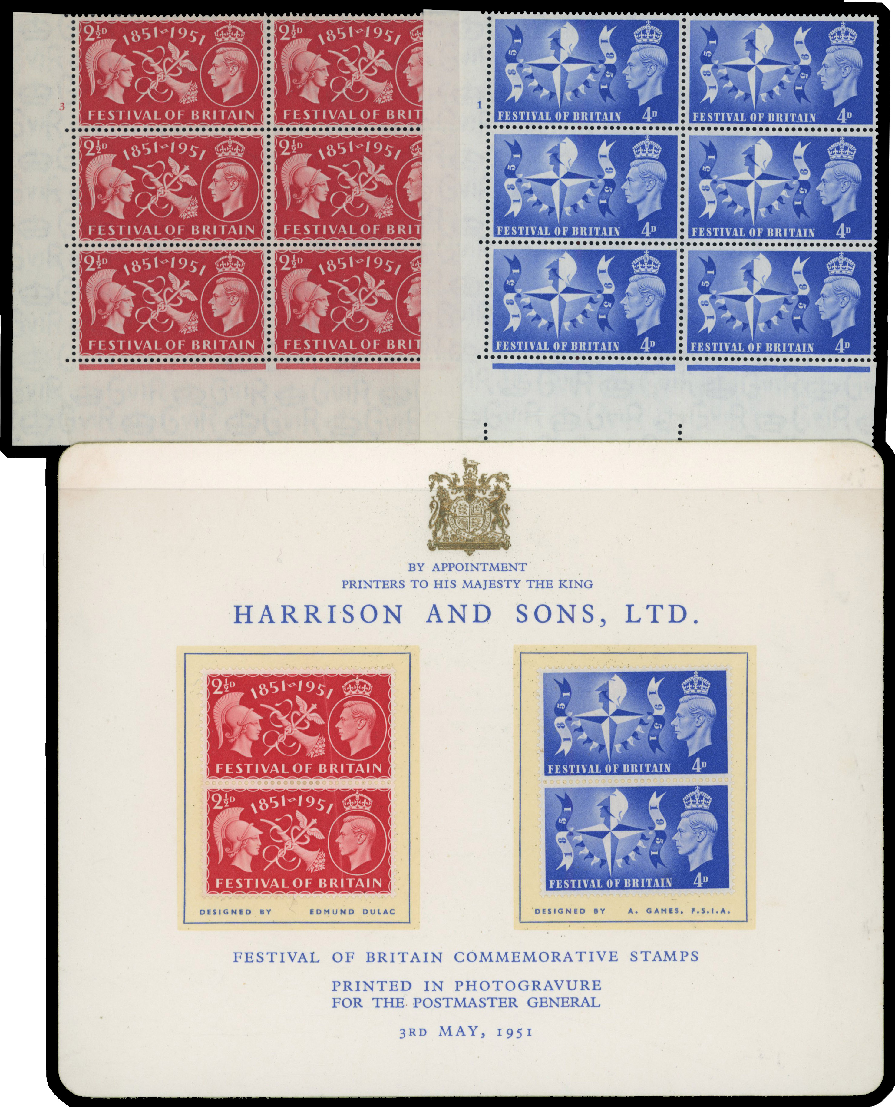 1951 Festival pair collection (SG513-4)