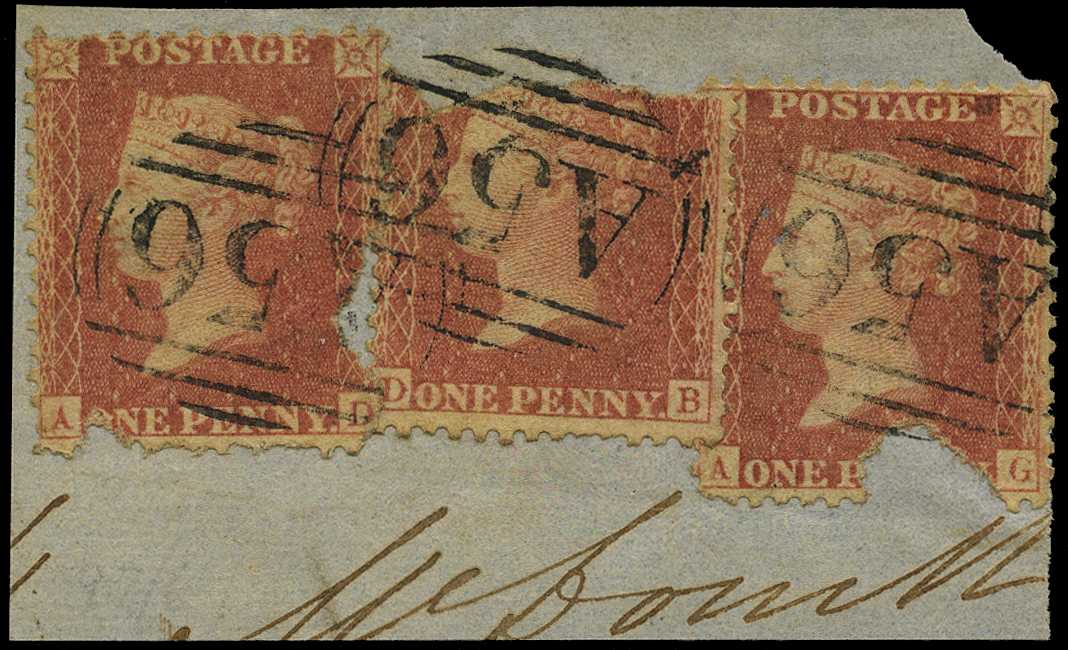 GB USED ABROAD: 1857 Moneague “A56”...