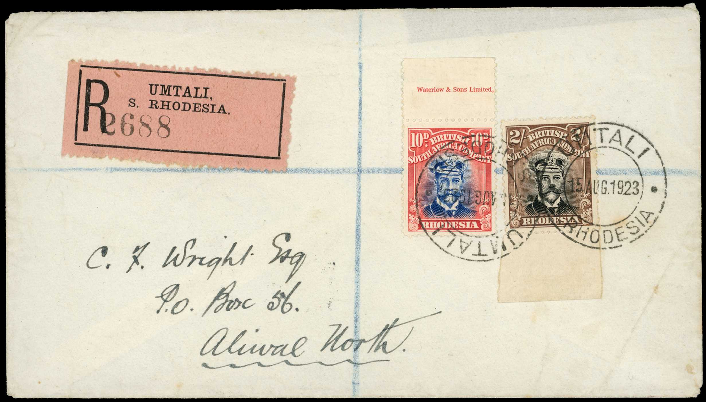 1922-4 2/- Head Die IIIB, perf 14, white...