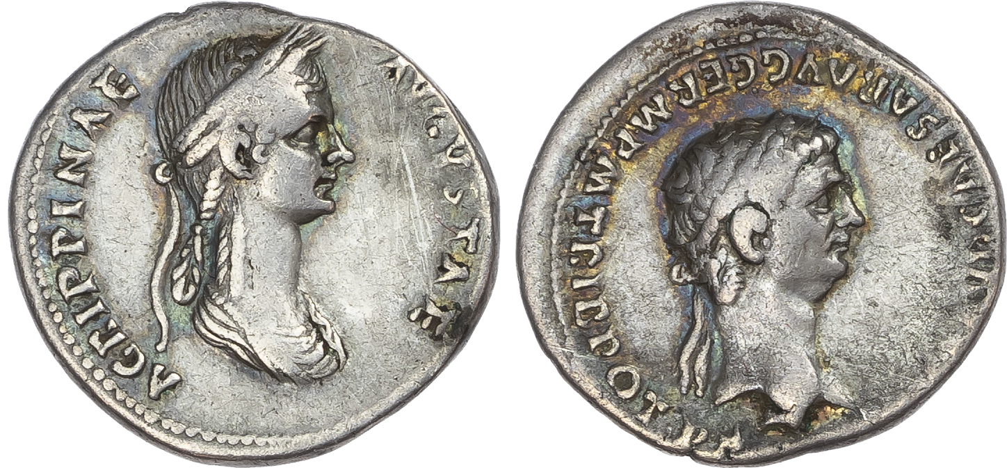 Claudius (AD 41-54) AR Denarius, Rome, AD 50-51, 3.57g. 