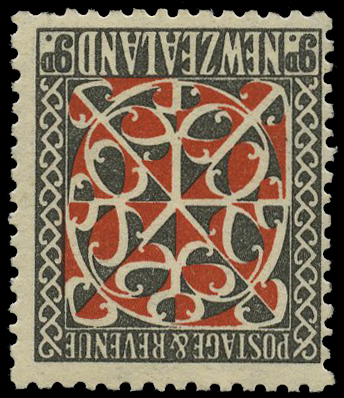 1936-42 9d red and grey-black perf 14 x...