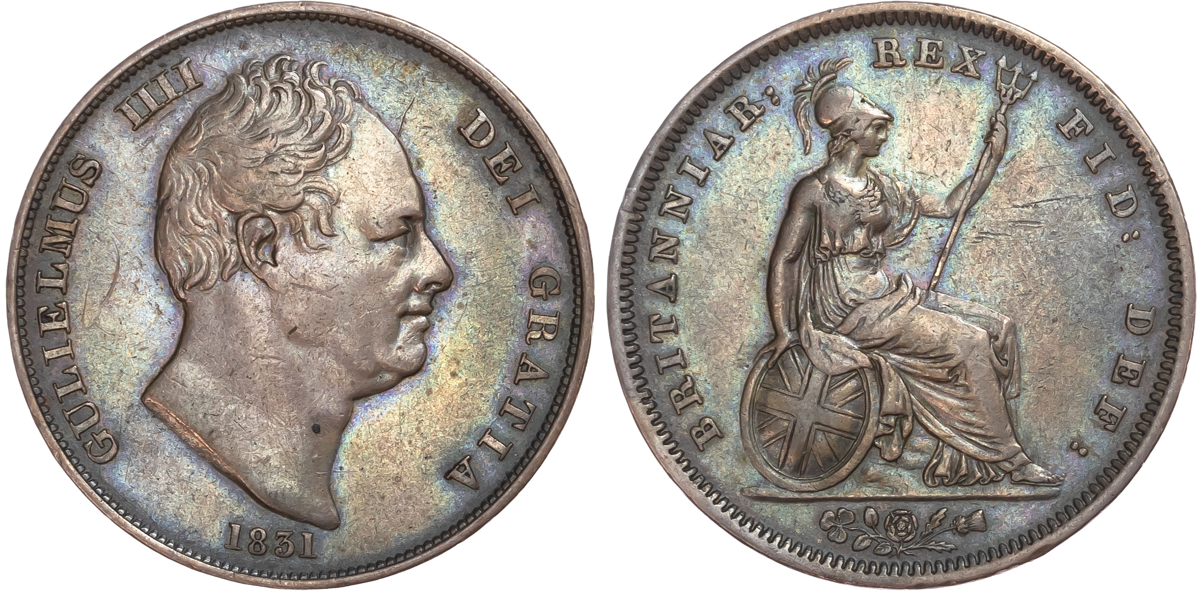William IV (1830-1837), Penny, 1831.