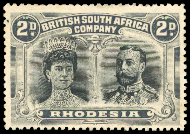 RSC G 2d black and grey-black, #13 printer's mark variant mint