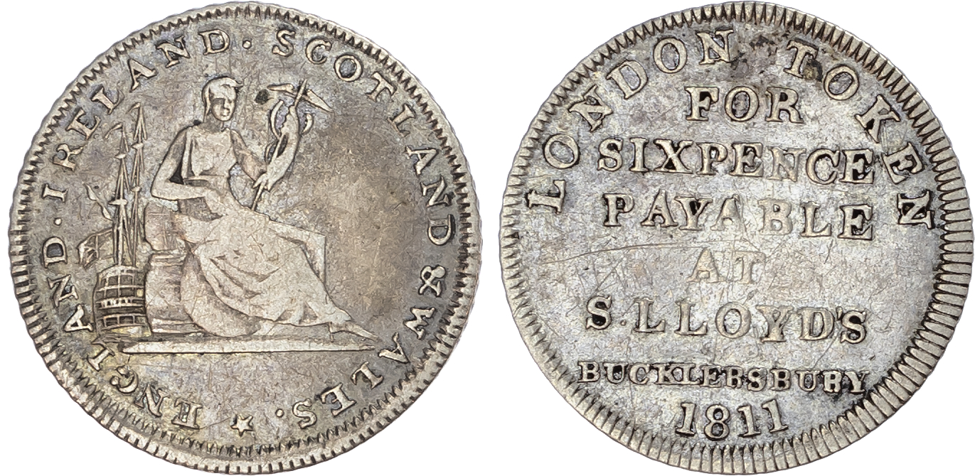 Middlesex, London. Silver sixpences (4) (D. 33, D. 35, D. 36, D. 41).