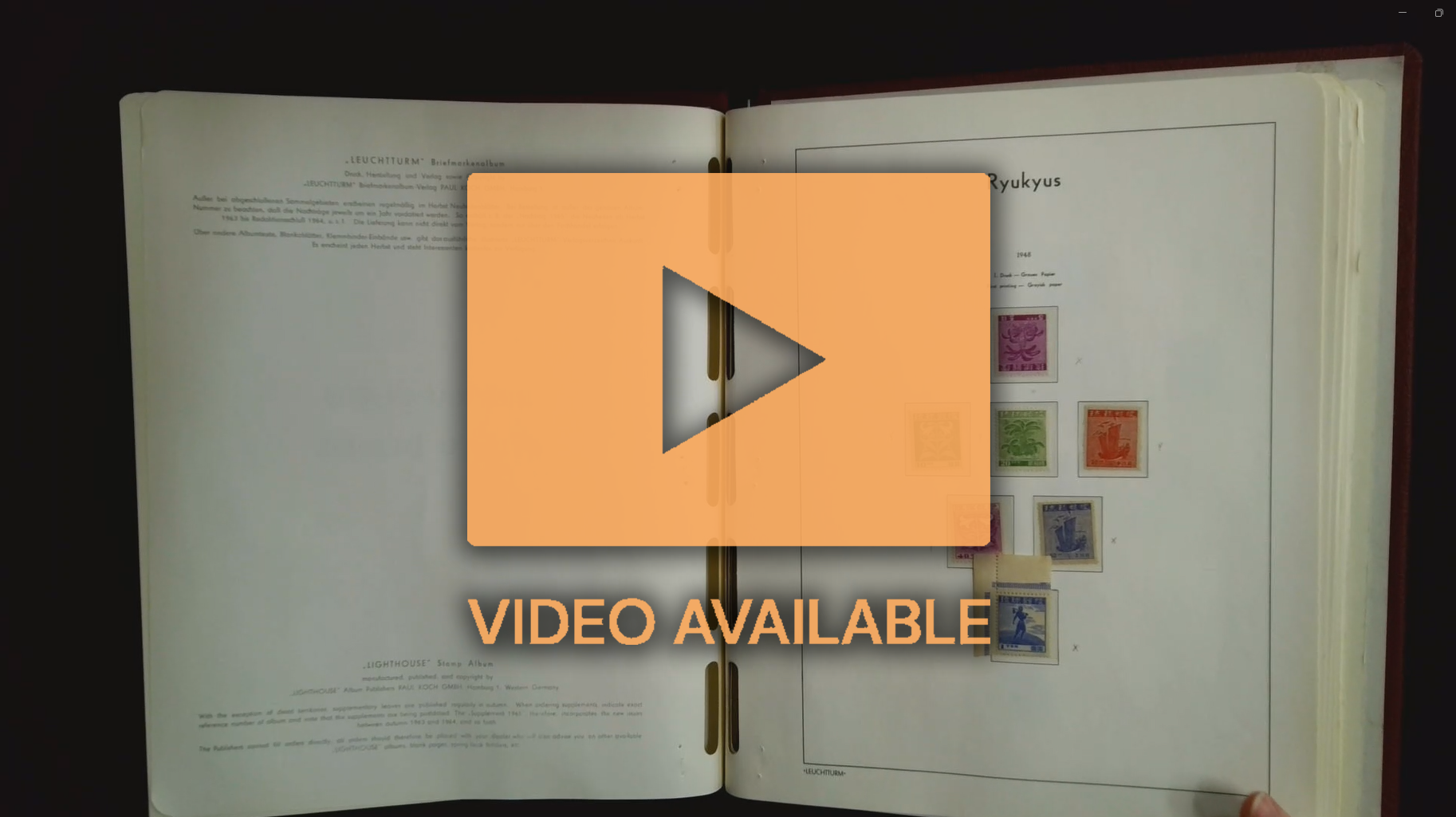 Japan Ryukyo Islands hinged mint collection in album