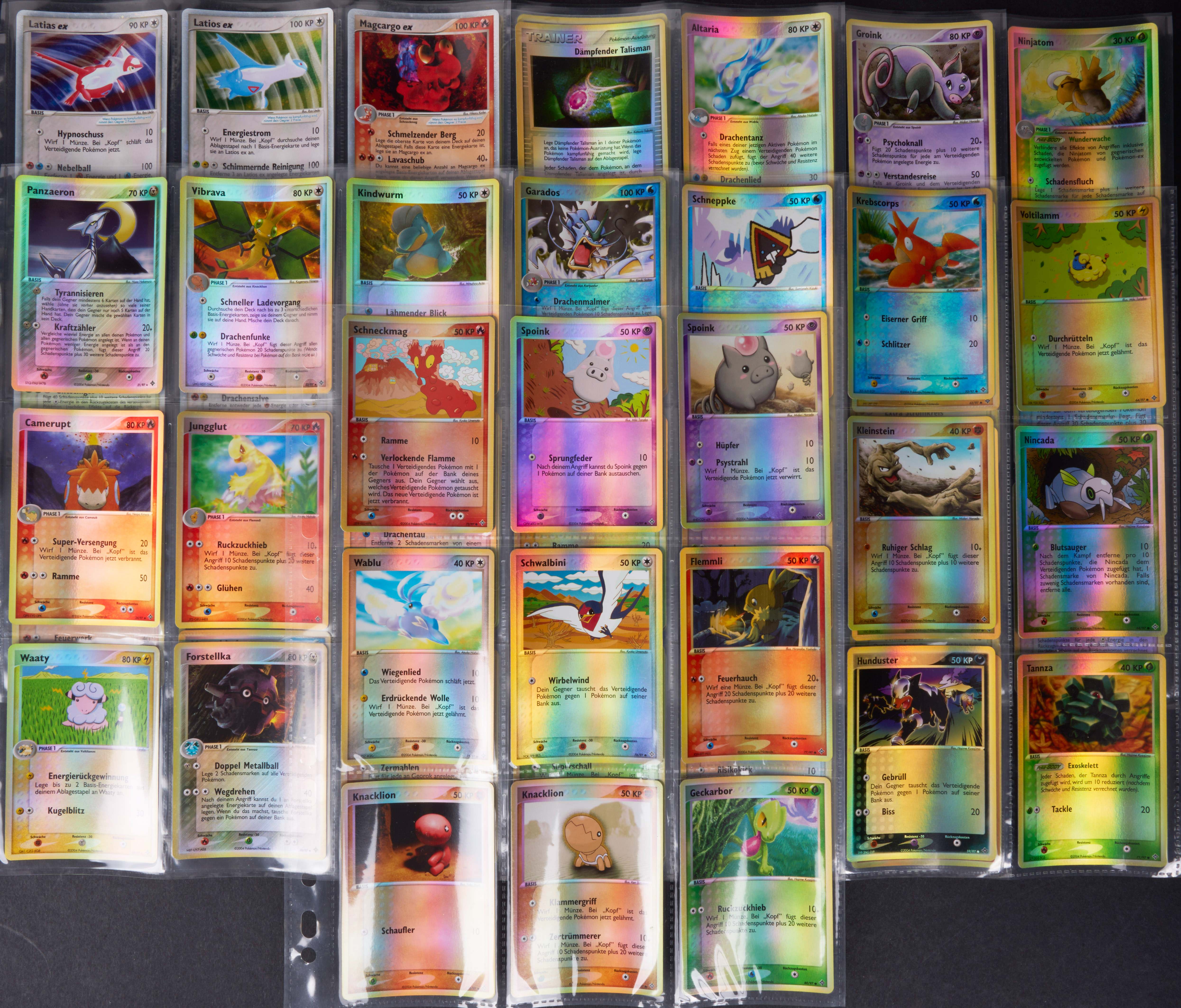 Pokémon TCG - EX Dragon - German - Unlimited - All EX Pokémon & Secrets 98 Cards