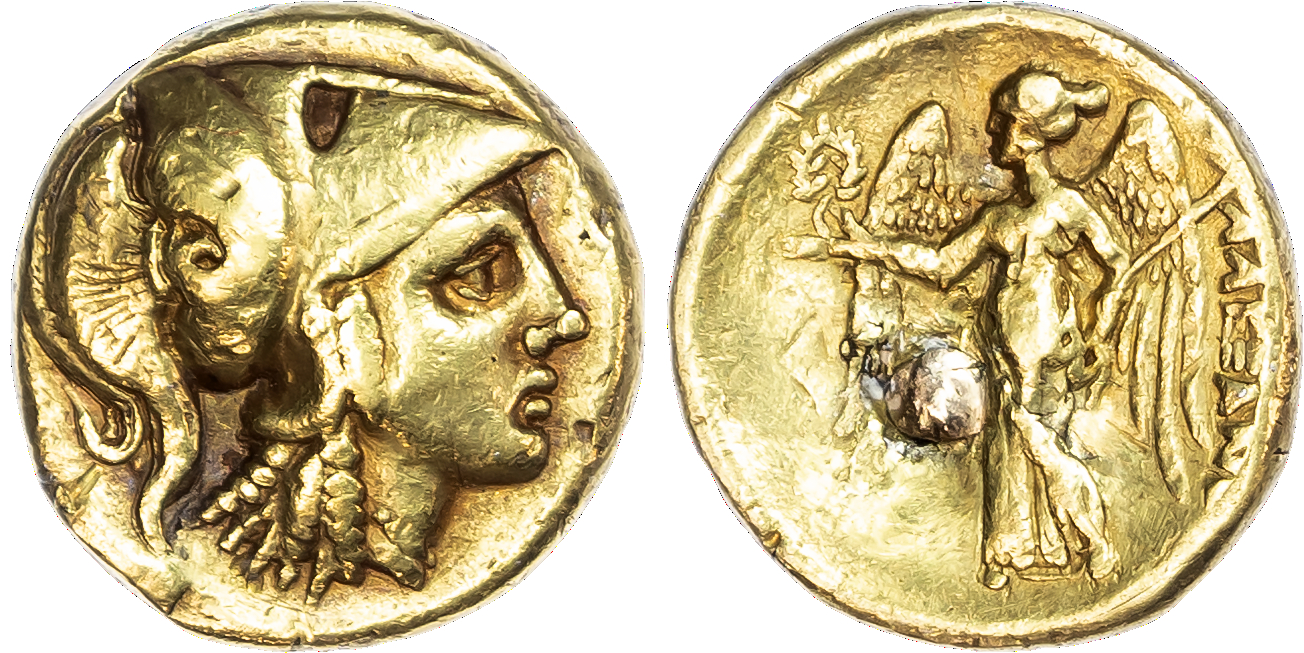 Kingdom of Macedon, Alexander the Great (336-323 BC) AV Stater, uncertain mint, possibly Amphipolis,
7.16g.