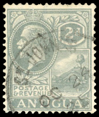 Antigua SG 70a 2d used wmk inverted 