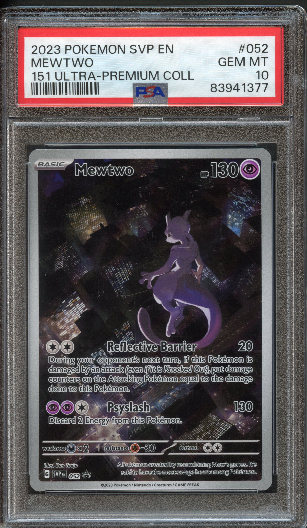 PSA 10 Mewtwo SVP52 - 151 Ultra Premium Collection