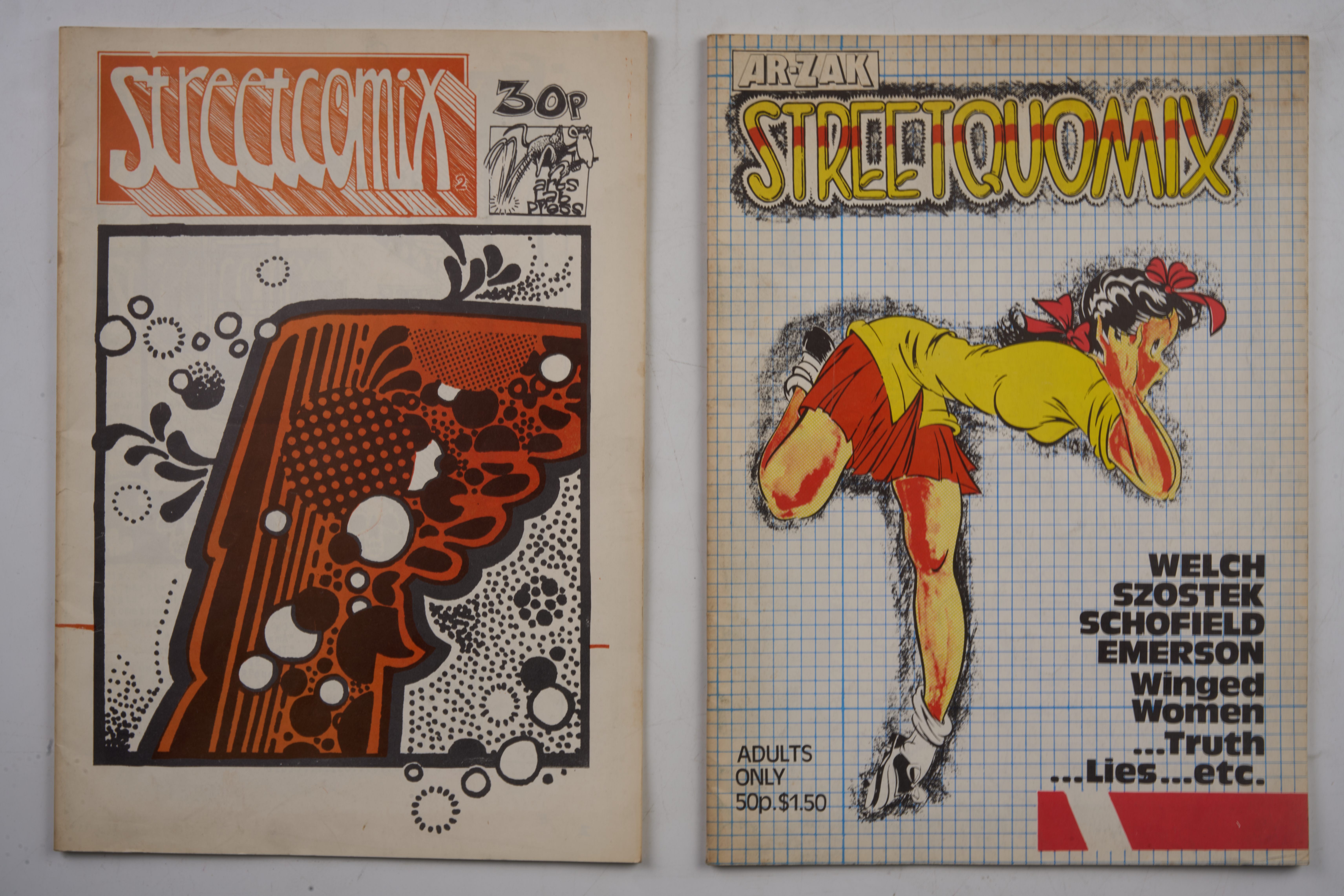 Streetcomix #2-#6 1st Prints of Limited Series (Ar-Zak/Arts Lab Press, 1976-1978)