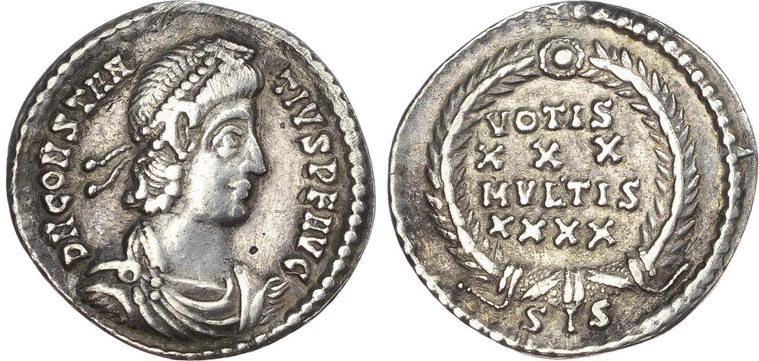 Constantius II (AD 337-361) AR Siliqua, Siscia, AD 351-355, 1.94g.