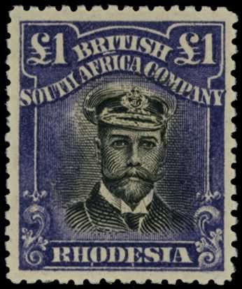 1917-20 £1 Head Die IIIA, perf 14. Large...