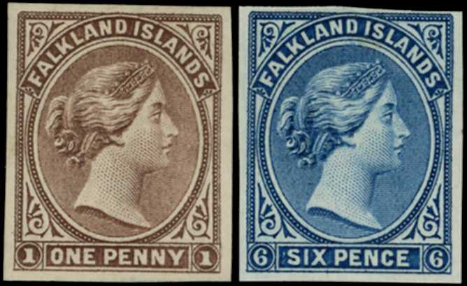 1878 imperforate colour trials on...