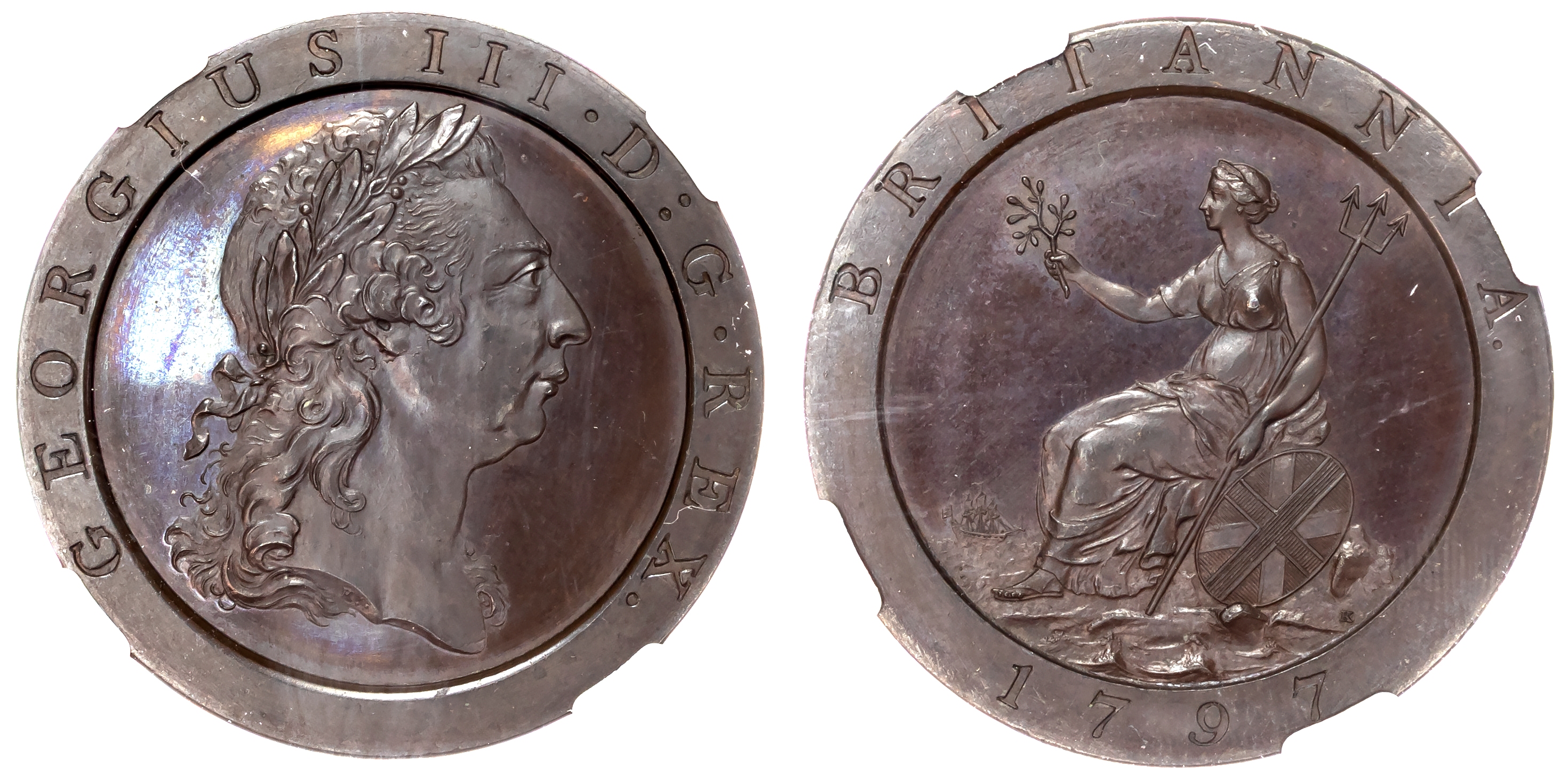 George III (1760-1820), Pattern Penny, 1797 (late Soho).