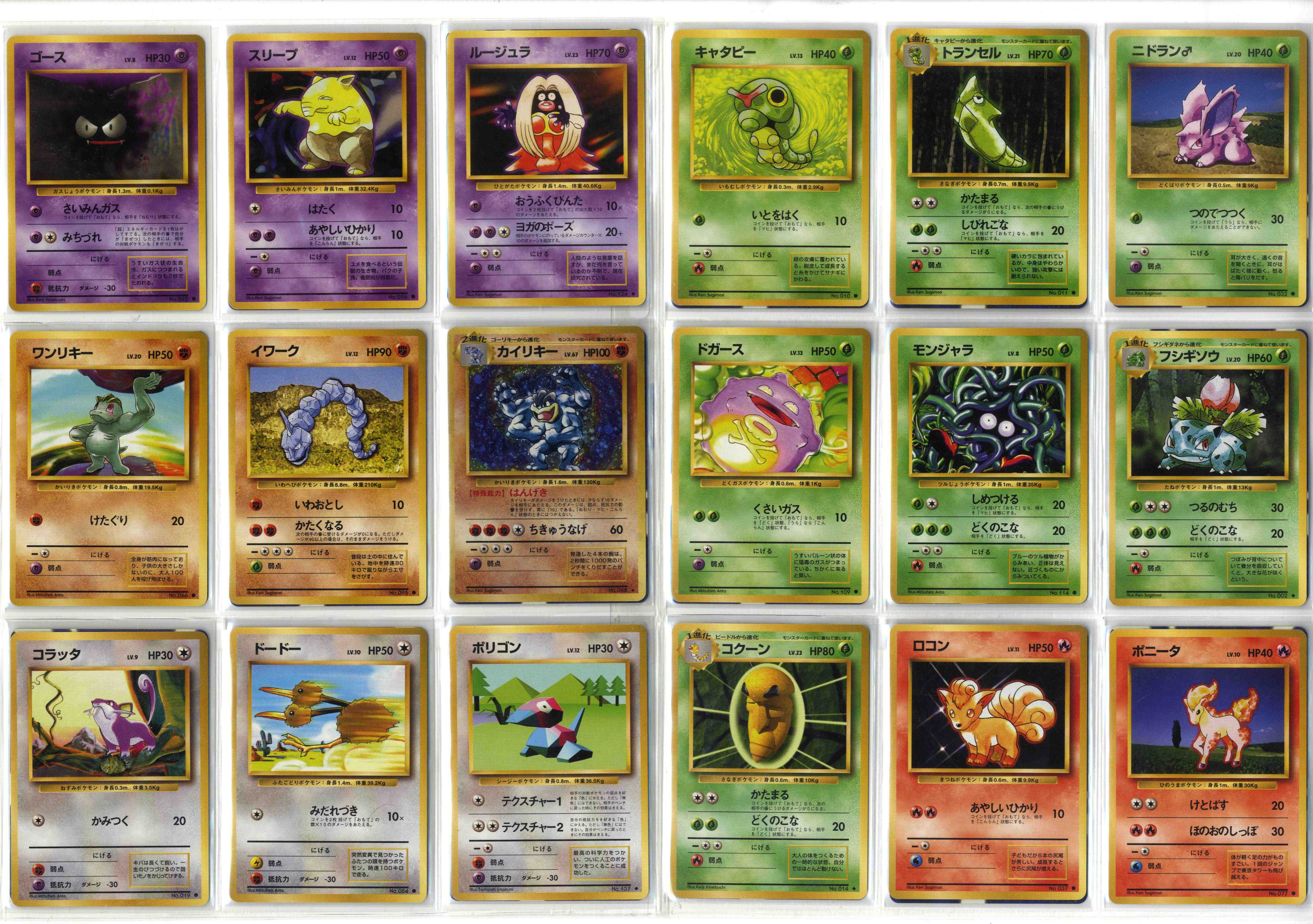 Japanese Base Set/Jungle/Team Rocket Partial Sets (81 cards)