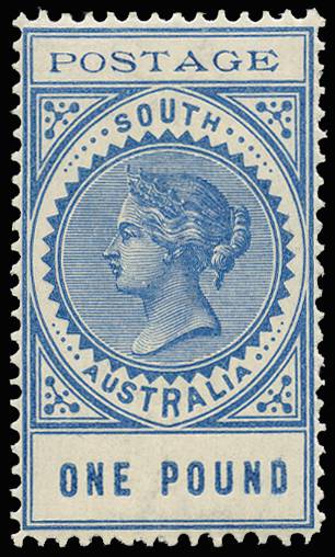 SOUTH AUSTRALIA SG 278 1902-04 £1 BLUE O.G.