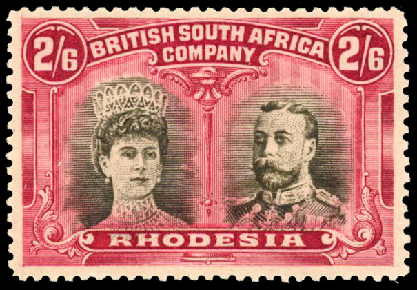 SG 156 2s6d sepia and deep crimson, #15 mint